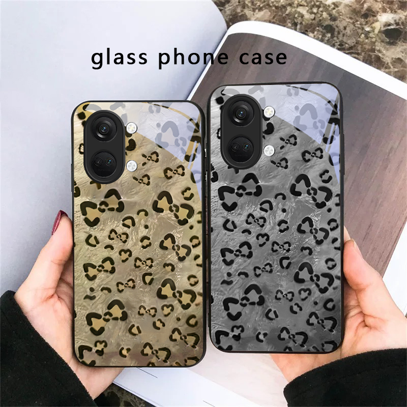 Phone Cases Leopard Print - Cover in vetro con stampa leopardata