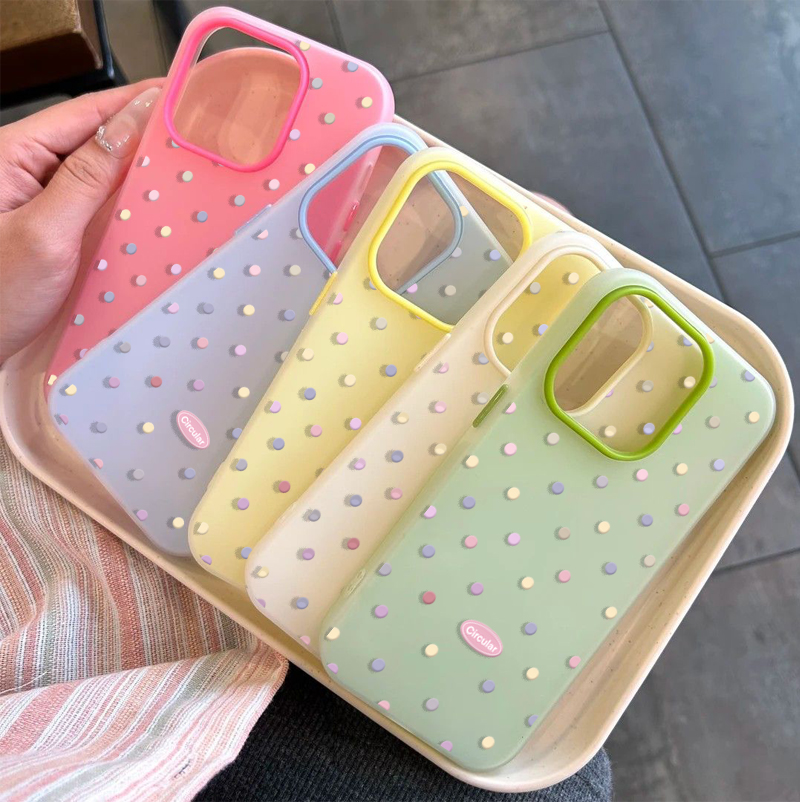 Phone Cases Moto G 2025 - Cover a pois effetto caramella per