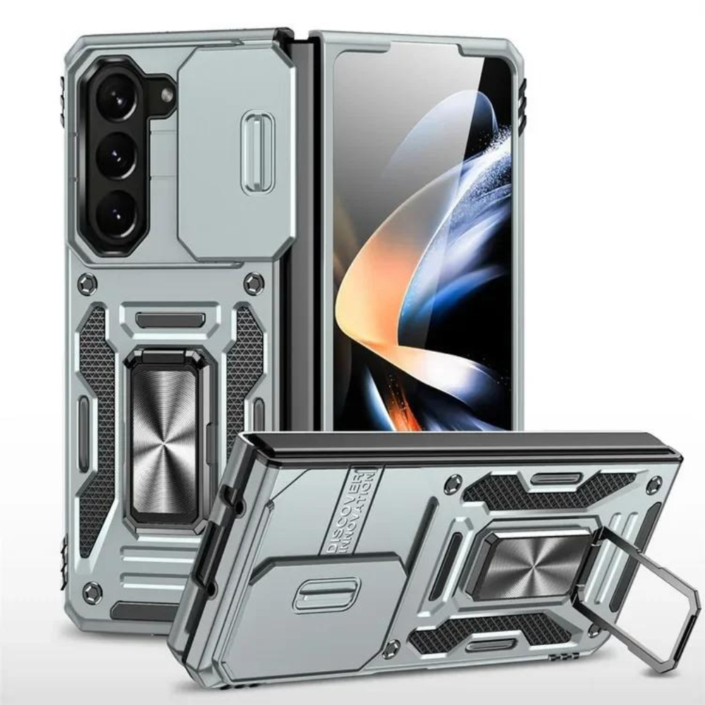 Rugged Armor Case - Custodia Protettiva Ibrida Robusta con Supporto