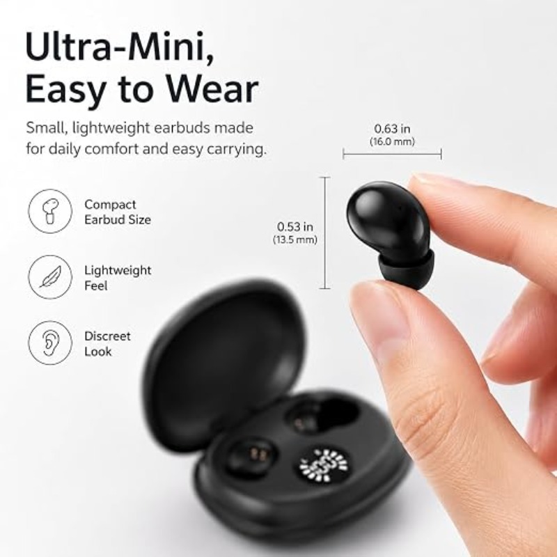 Phone Cases Officeworks - Mini auricolare wireless invisibile per dormire,
