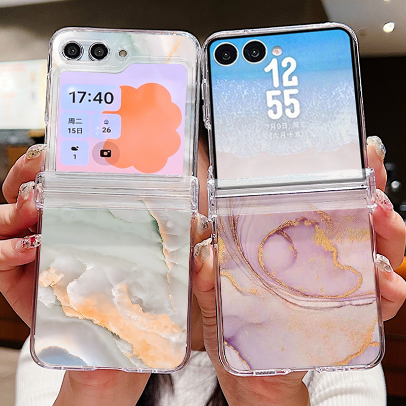 Phone Cases Z Fold 5 - Custodia per telefono con motivo marmorizzato