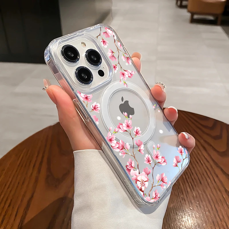 Phone Cases Expensive - Custodia di lusso rosa con fiori