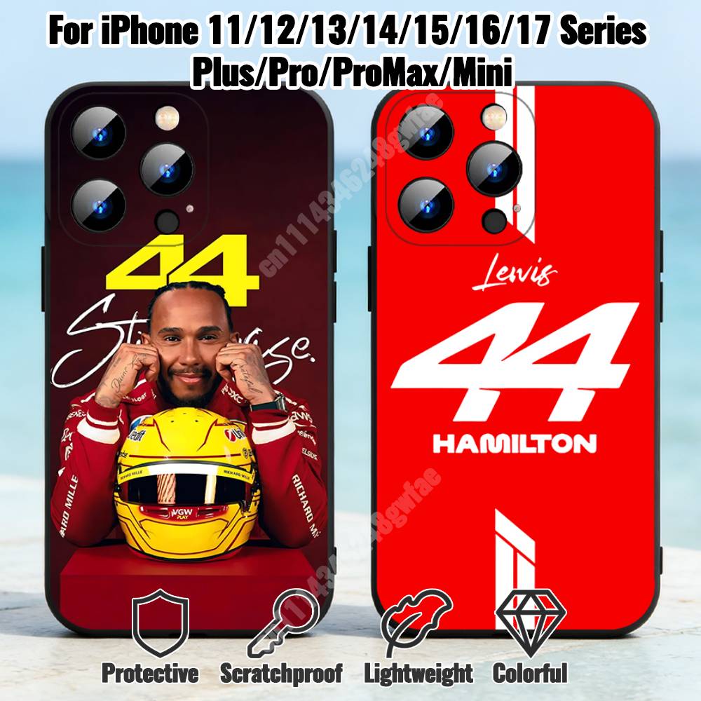 Phone Cases Hamilton - Custodia per telefono LH44 L-Lewis Hamilton-S