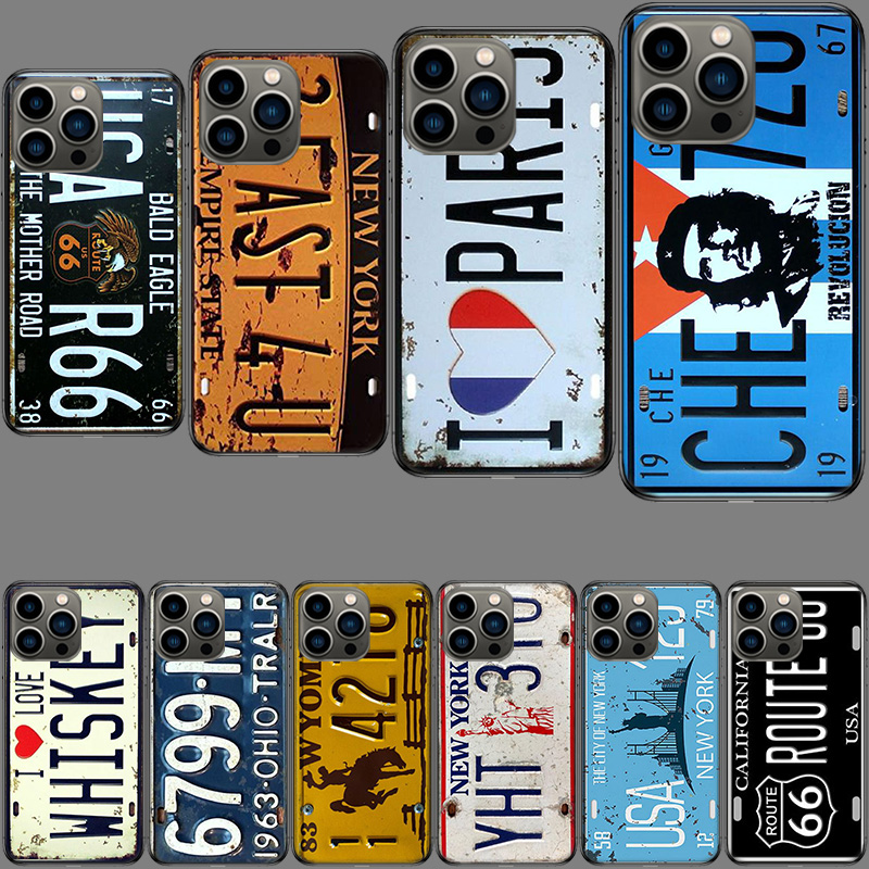 Phone Cases York - Cover per iPhone con targa New