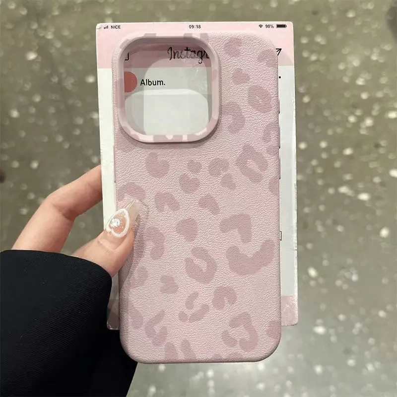 Phone Cases Leopard Print - Custodia per telefono in silicone modello