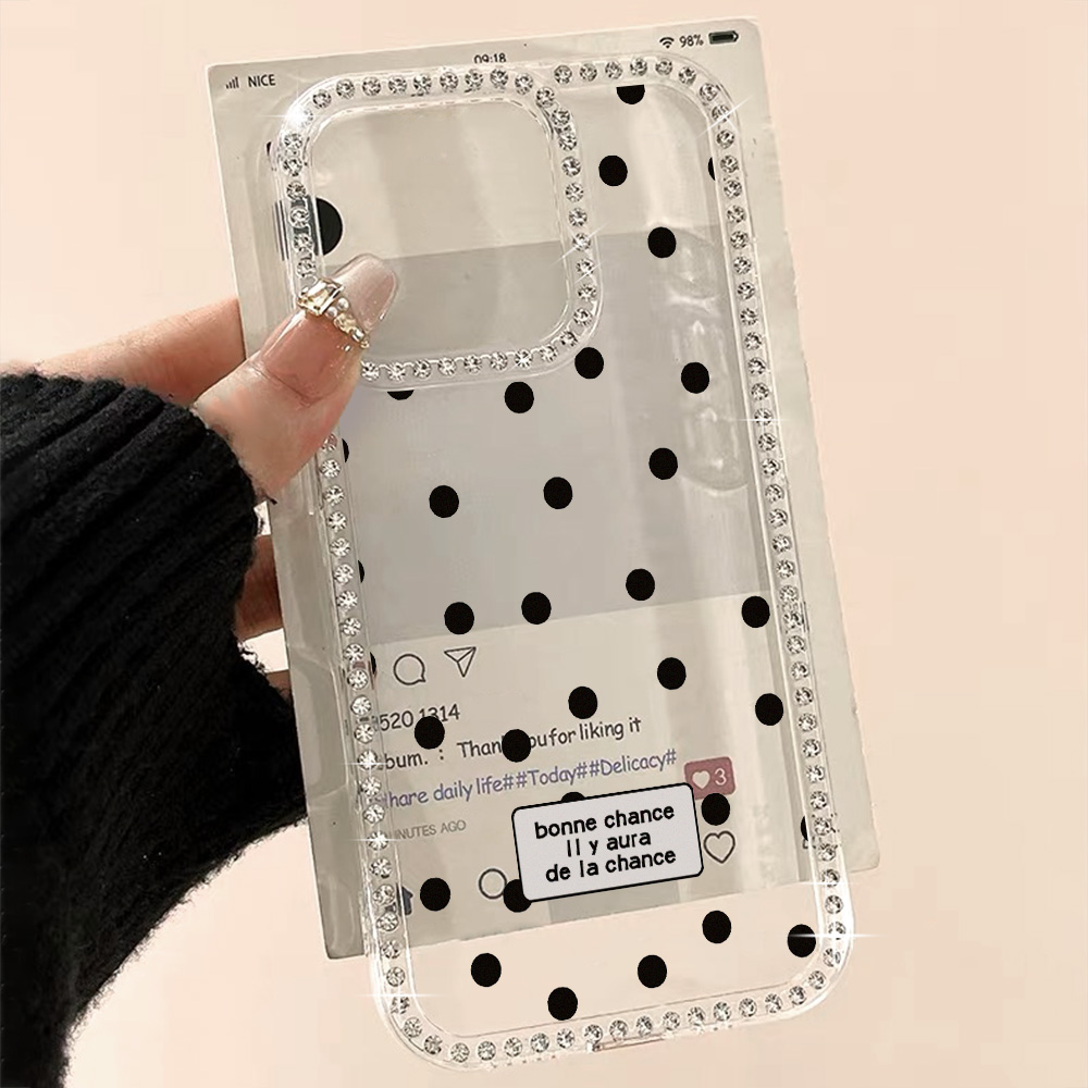 Phone Cases Polka Dot - Custodia Protettiva Dipinta per Apple iPhone