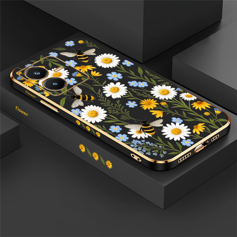 Vivo Y28 - Custodia con motivo a farfalla per