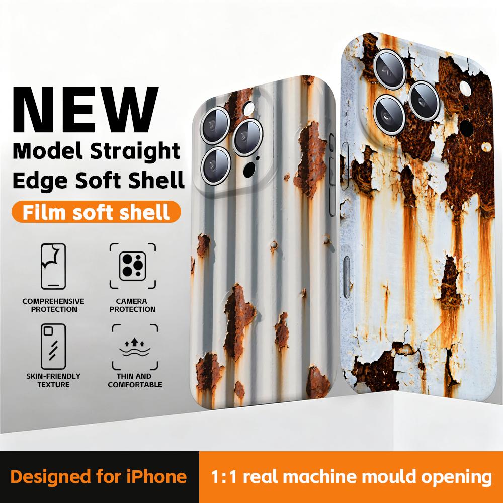 Apple Iphone 15 - Custodia per telefono effetto ruggine con