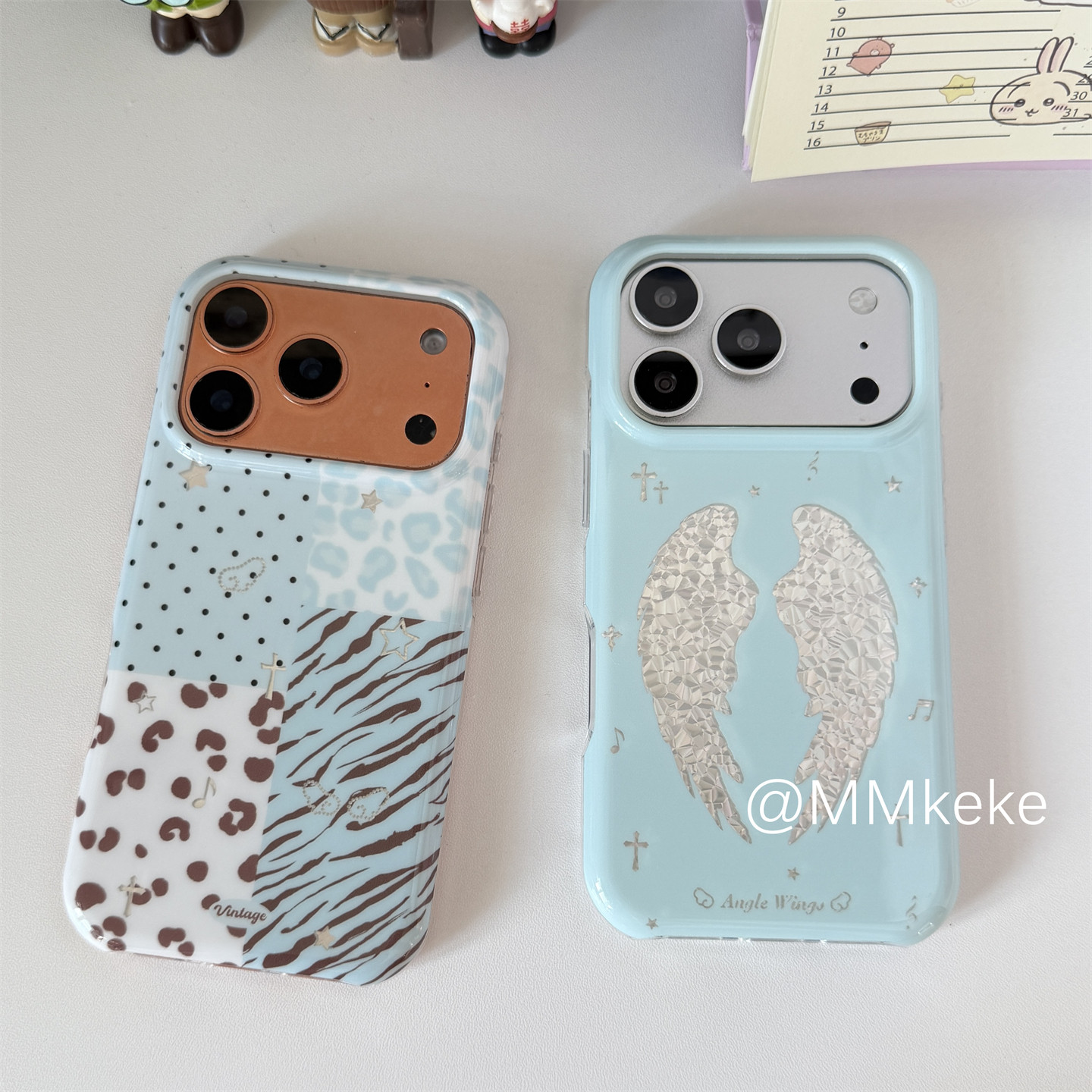 Phone Cases Leopard Print - Cover per telefono coreana Ins Wings