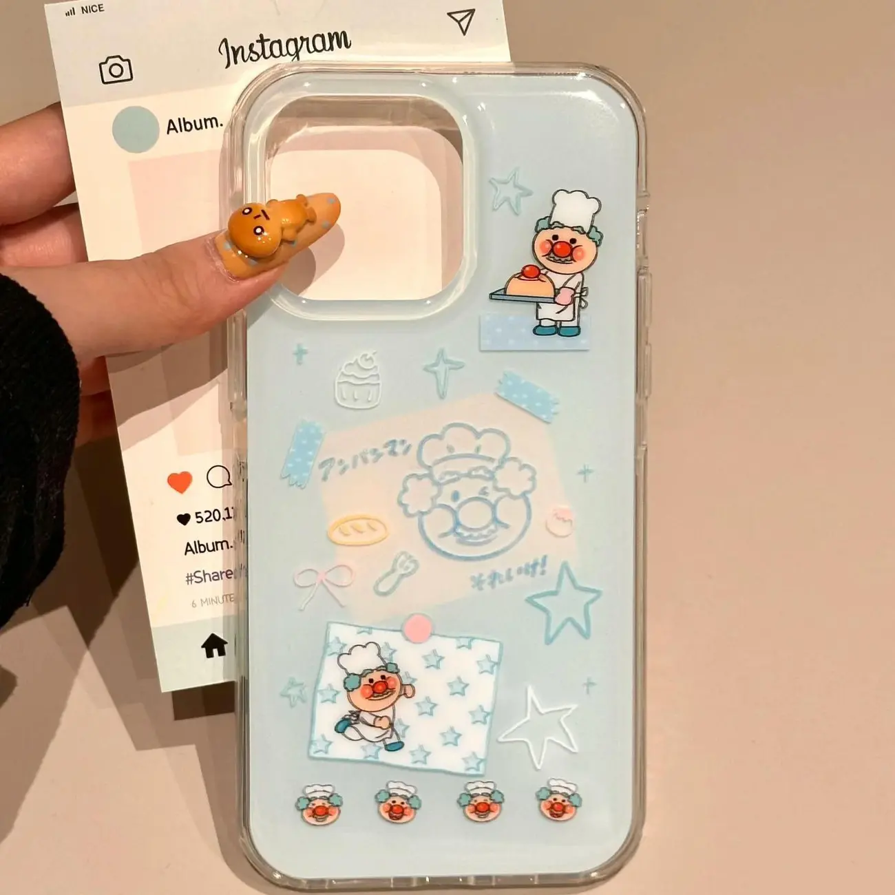Coreano Ins Blu Chef Vecchio D - Cute Anime Case recensione e prezzo