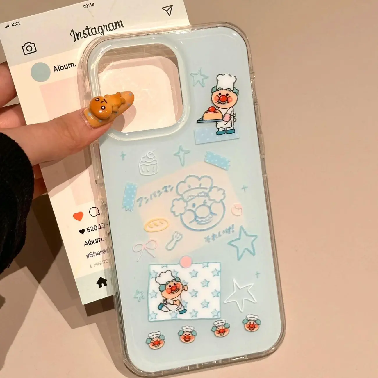 Coreano Ins Blu Chef Vecchio D - Cute Anime Case recensione e prezzo