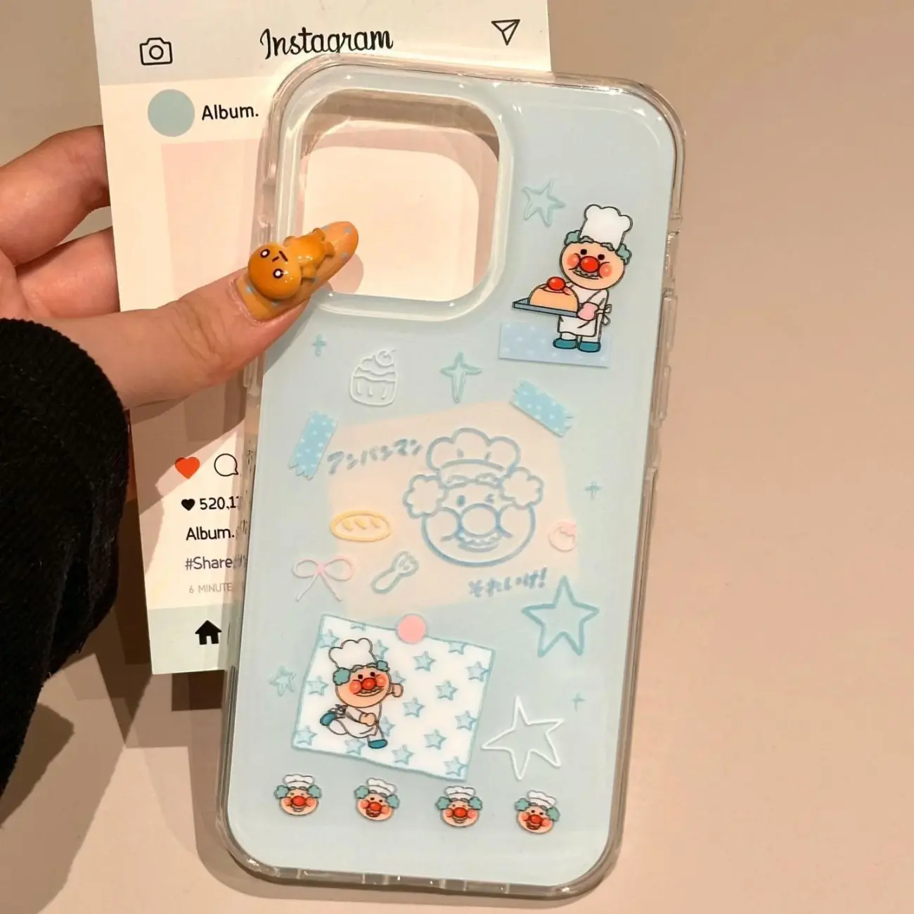 Coreano Ins Blu Chef Vecchio D - Cute Anime Case recensione e prezzo